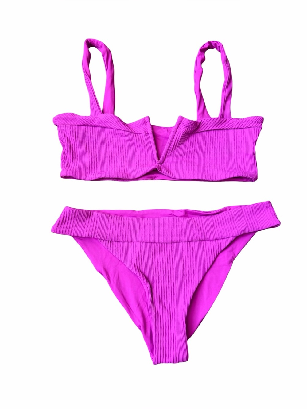 L Space Lee Lee Ribbed Swim Set Pink